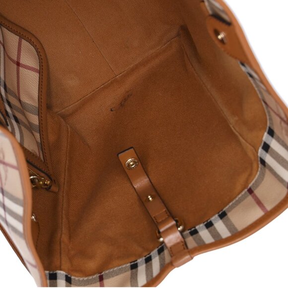 Burberry Small Canterbury Tote Haymarket Check Brown - Picture 10 of 10